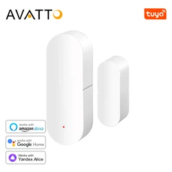 Avatto tuya zigbee/wifiドアセンサースマートドアオープン/クローズドワイヤレス検出器ウィンドウセンサーアプリはalexa google homeで動作します