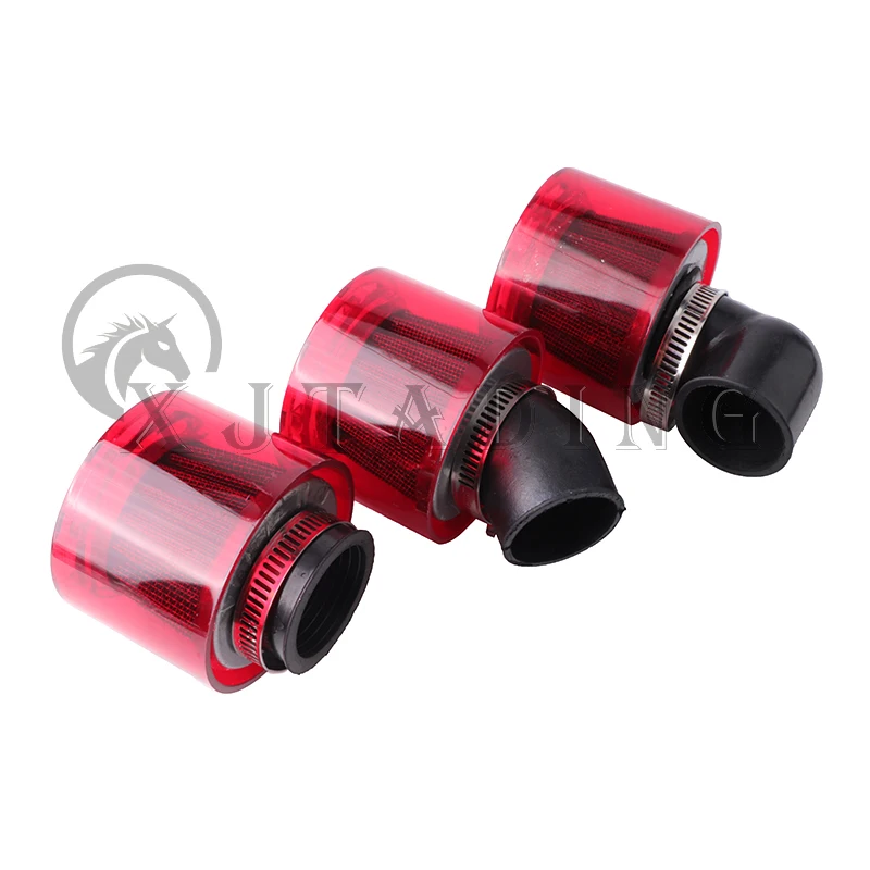 Universal Motorcycle 35mm Air Filters Stright Curved Right Angle Cleaner Splash Proof For ATV Scooter Pit Dirt Bike Accessories