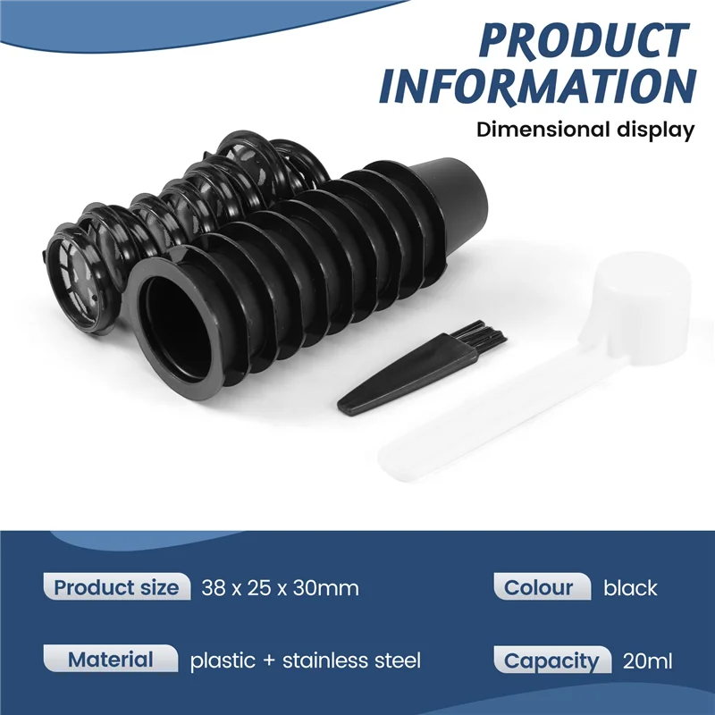 10 قطعة مرشحات كبسولات القهوة القابلة لإعادة الاستخدام القابلة لإعادة الملء لنسبرسو مع فرشاة ملعقة اكسسوارات المطبخ فلتر القهوة