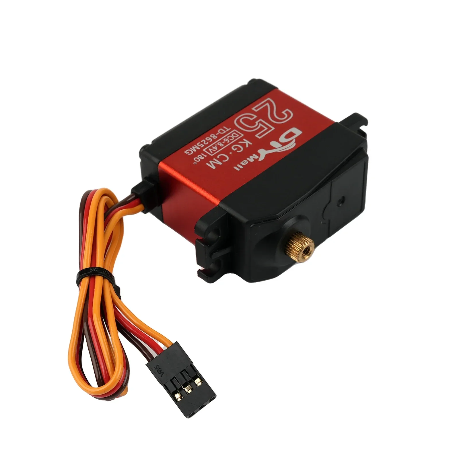 25kg.cm TD-8625M Metal Gear Digital Servo 180/270/360 Graus Motor de Escova de Carbono Servos Padrão para Carro RC Robô Brinquedo Peças de Energia