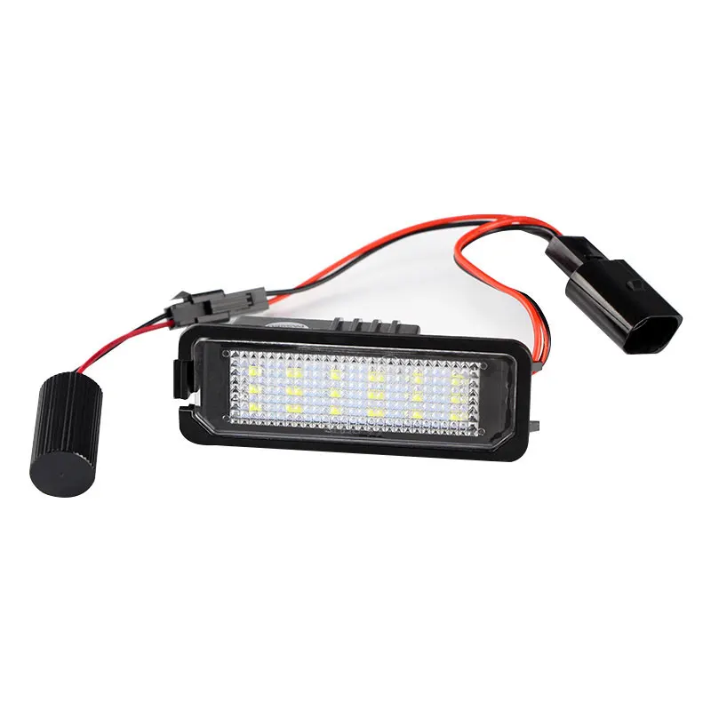 2 sztuki oświetlenia tablicy rejestracyjnej LED z Canbus do VW GTi Golf 4 5 6 7 MK4 MK5 MK6 MK7 Passat B7 CC EOS Scirocco Beetle