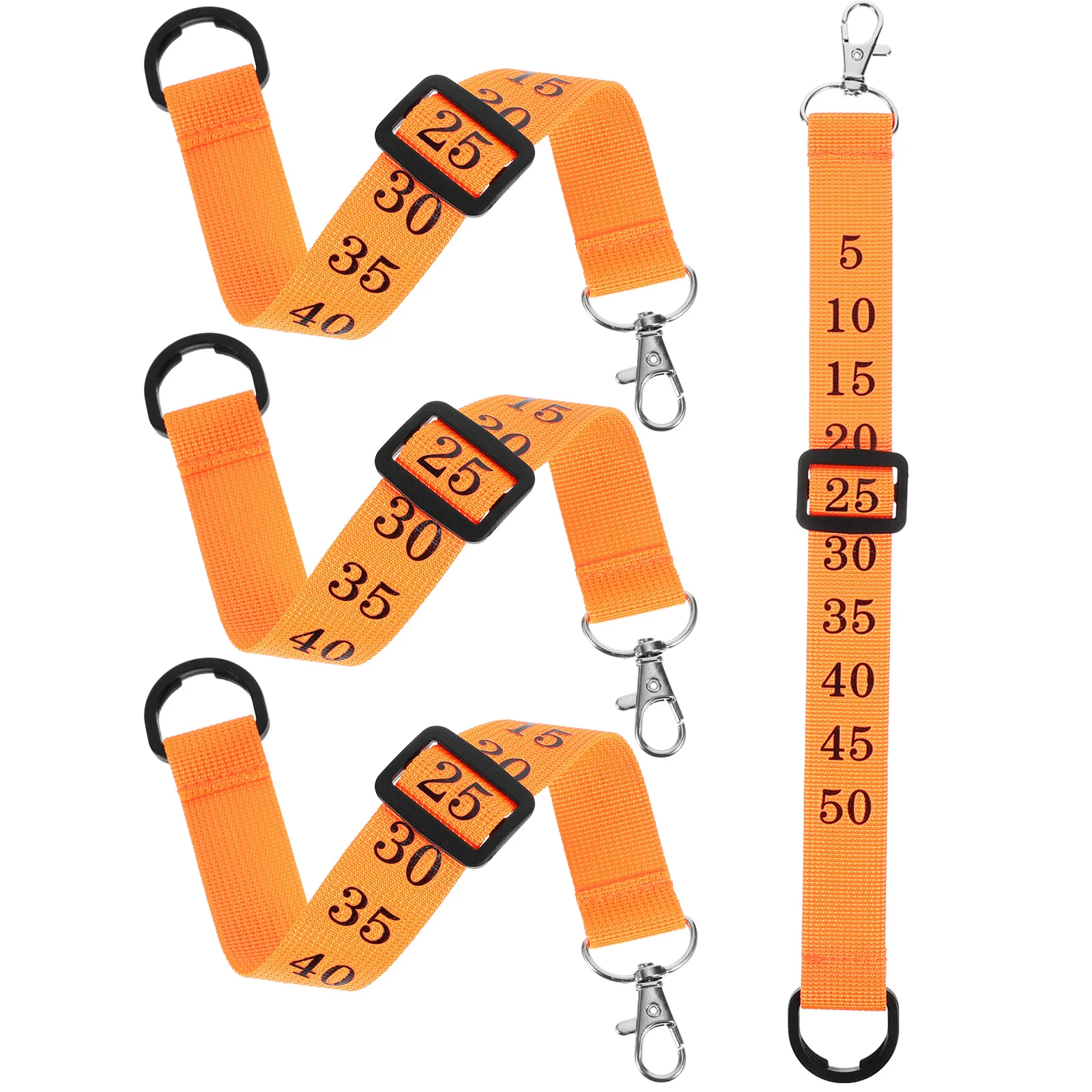 4Pcs Football Referee Chain Clips Numbered Wristband Durable Nylon Alloy Plastic Comfortable Grip Referee Accessories