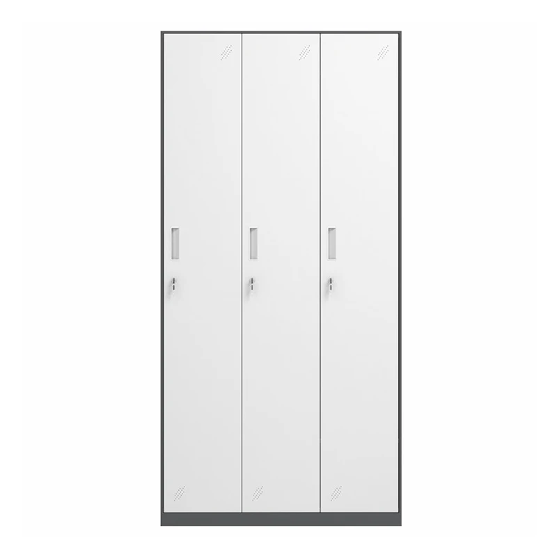 خزانة ملابس معدنية من الفولاذ بثلاثة أبواب لغرفة النوم والمدرسة أو خزانة ملفات المكتب لتنظيم الملابس لغرفة المعيشة #4