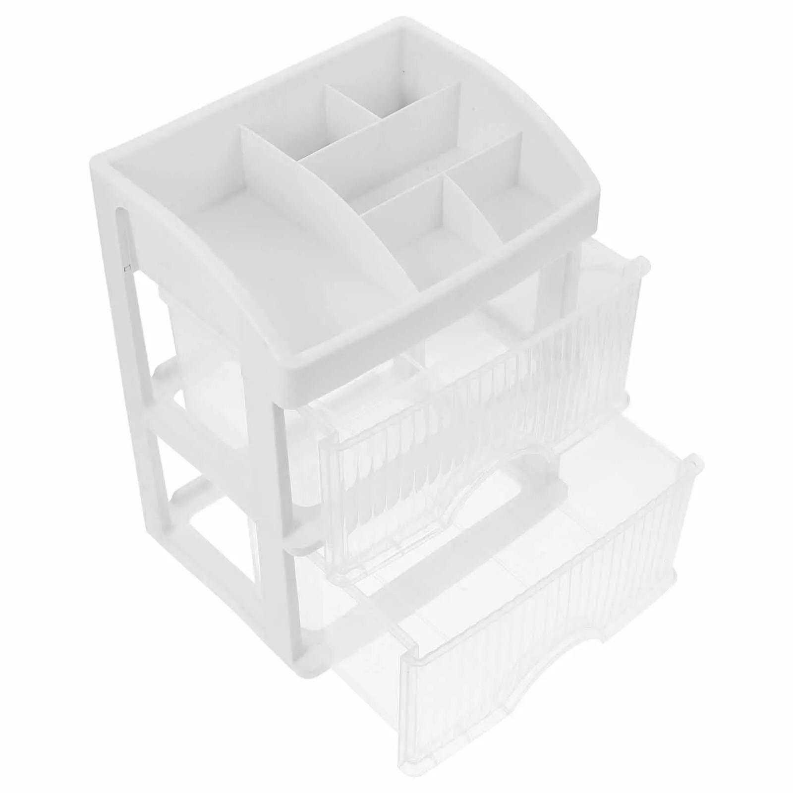 多層引き出しデスクトップオーガナイザーキャビネットクリアプラスチック収納カウンタートップメイクスキンケアオーガナイザーシンプルデザイン