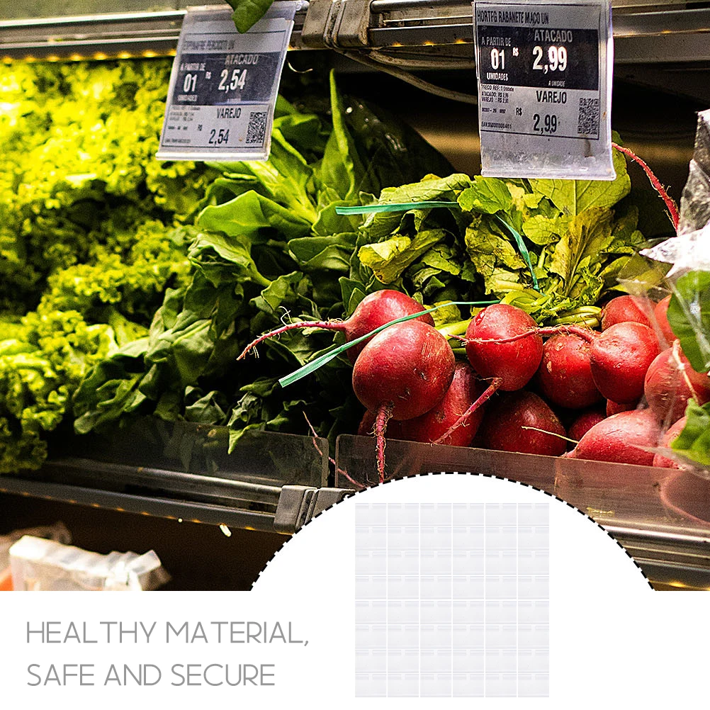 

50Pcs Plastic Label Holders Shelf Label Holder Price Tag Holder for Supermarket Shop Goods Display Shelf Labels