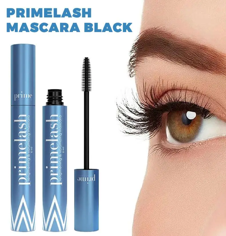 長くカールした黒いシルク繊維を含む、くっつきにくく、スパイラル状のメイクアップに伸びる防水マスカラ