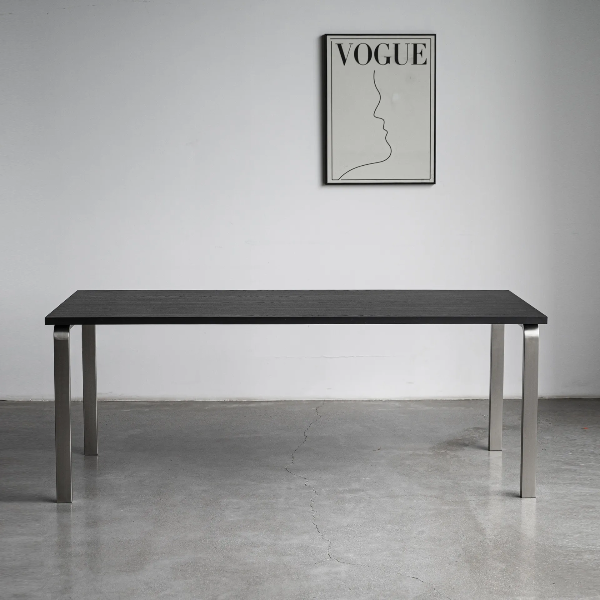 Stainless steel table foot brushed natural color table legs/size stainless steel natural color