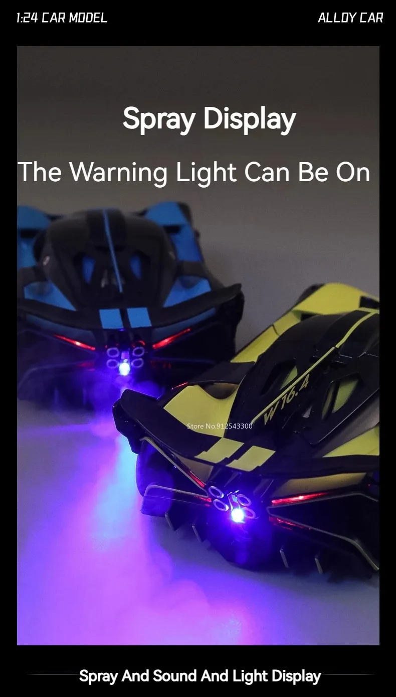 1:24 Batmobil Bolide Auto Modell Spielzeug Türen Geöffnet Stoßdämpfung Spray Sportwagen Modelle Sound Licht Spielzeug Geschenke für Jungen – Detail 20