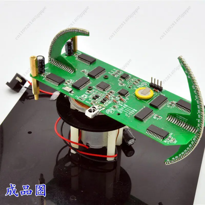 Doppelt sphärisches rotierendes LED-Display POV-Uhr-Kit Werbebildschirm Globus DIY-Kit-Teile – Detail 2