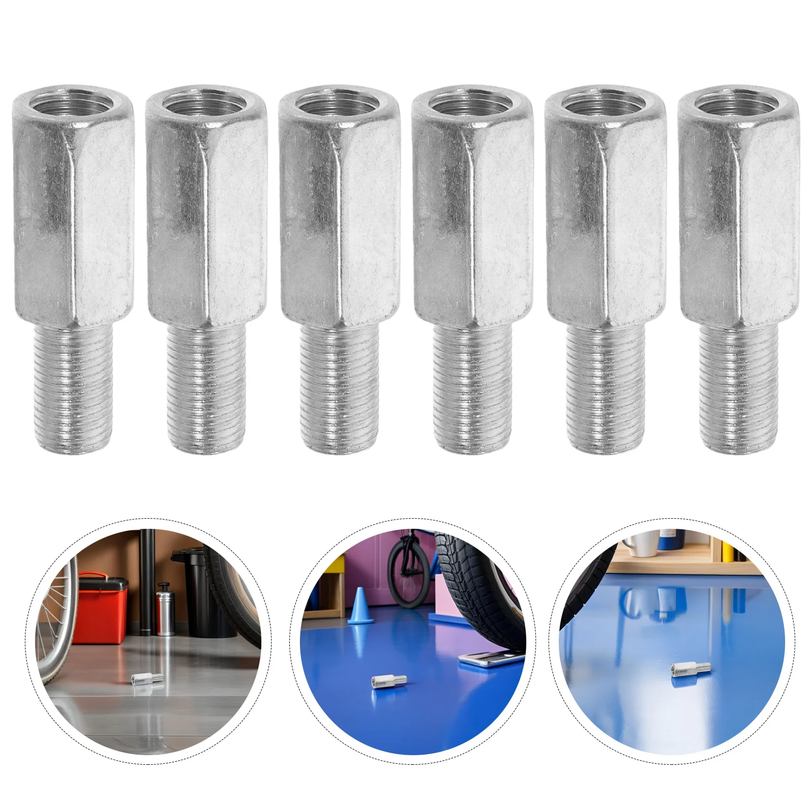 

6pcs Bicycle Long Axle Bolts For Kids Bike Extenders Replacement Training Wheel Bolts Universal Stabilizer Support Rear Mount