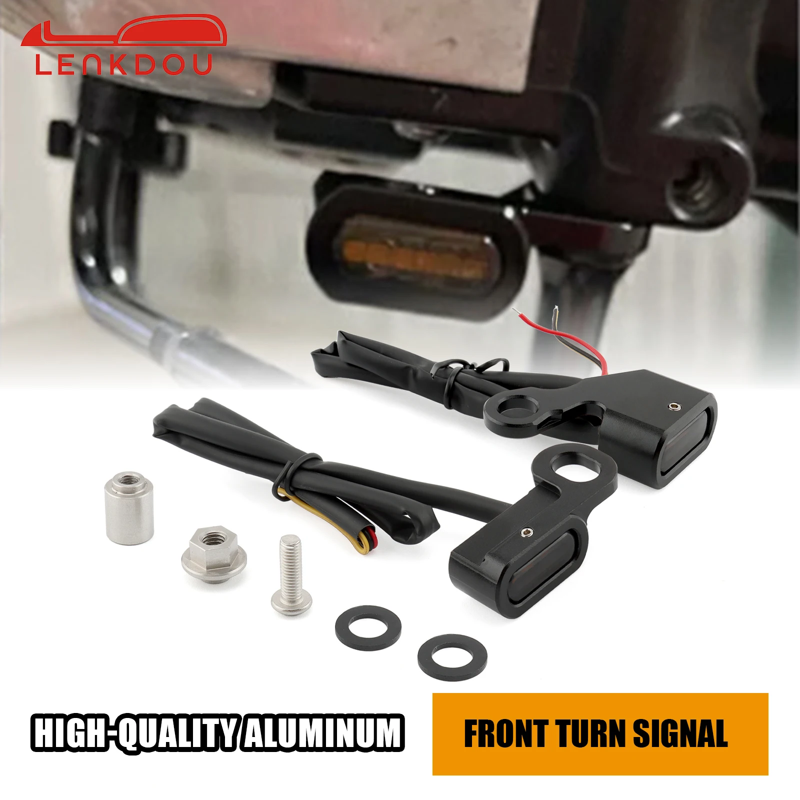 

Mini LED Front Turn Signals Blinker Running Light For Harley Sportster S 1250 RH1250S 2021-2024 Moto Accessories CNC Aluminum