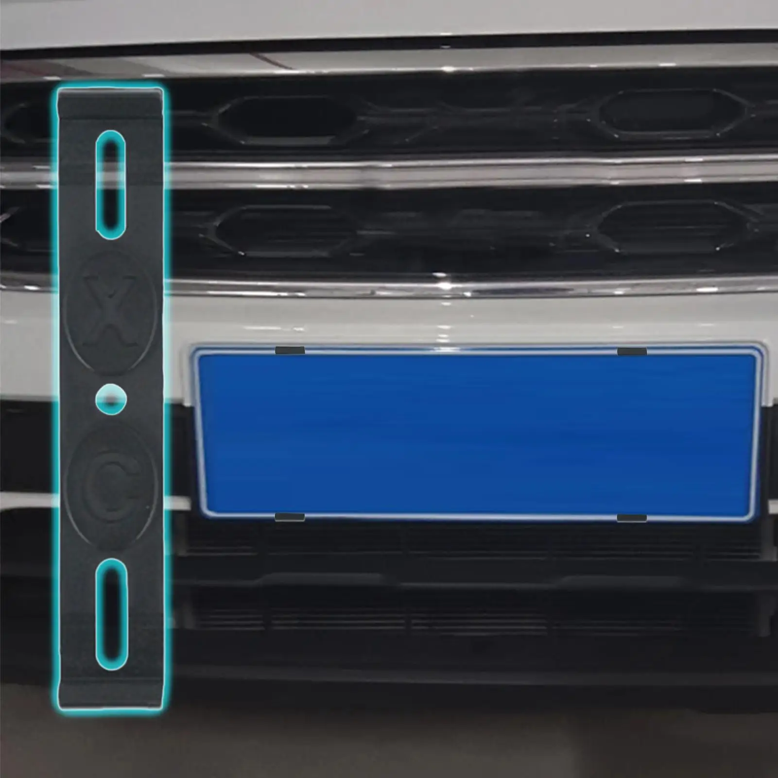 4PCS Car License Plate Holder Weather-Proof Frameless License Plate Frame Car Tag Frame For Front and Rear Car Tags Universal