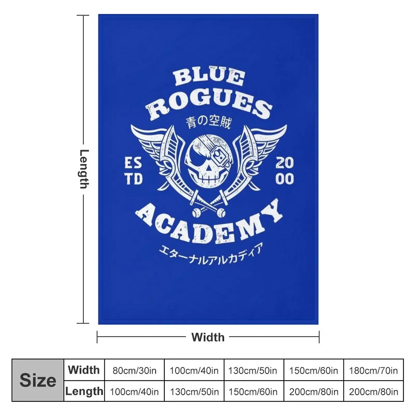 Blue Rogues Air Pirates Throw Blanket Picnic Designers Large Blankets Sofas Of Decoration Blankets