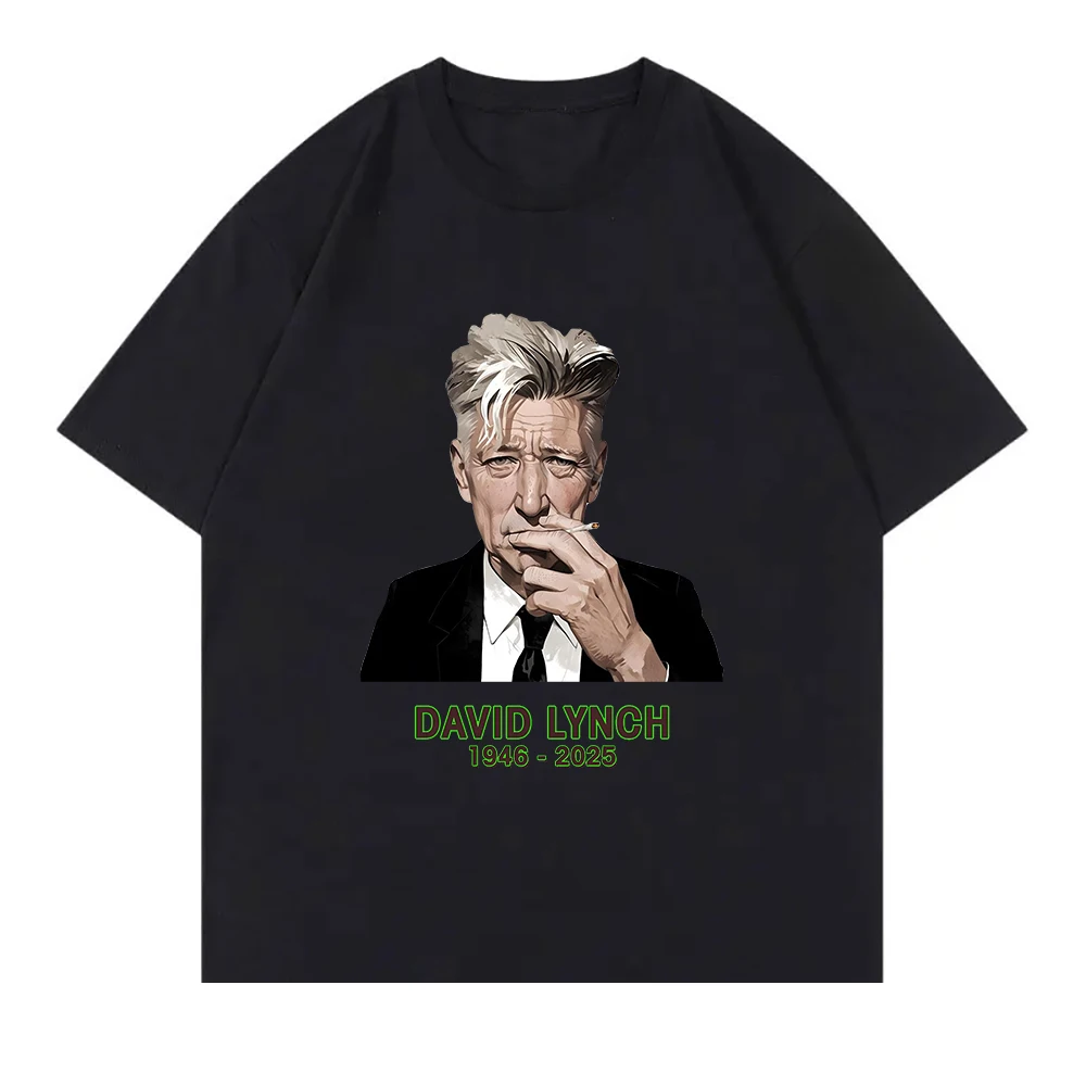 David Lynch 1946-2025 TShirt 2025 Fashion Men/women Clothing Retro Harajuku High Quality Clothes Cotton Tops Lover TShirts