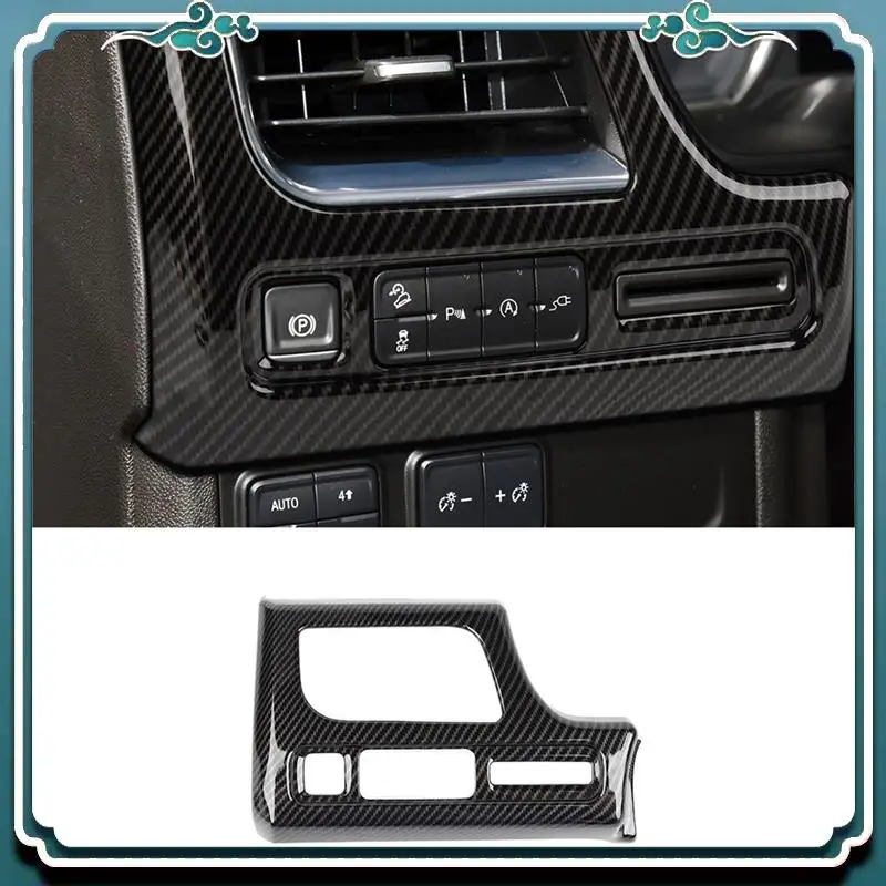 

Premium 1 PCS Electronic Handbrake Switch Panel ABS Trim Accessories For Chevy Suburban 2020-2023 Tahoe 2021-2023