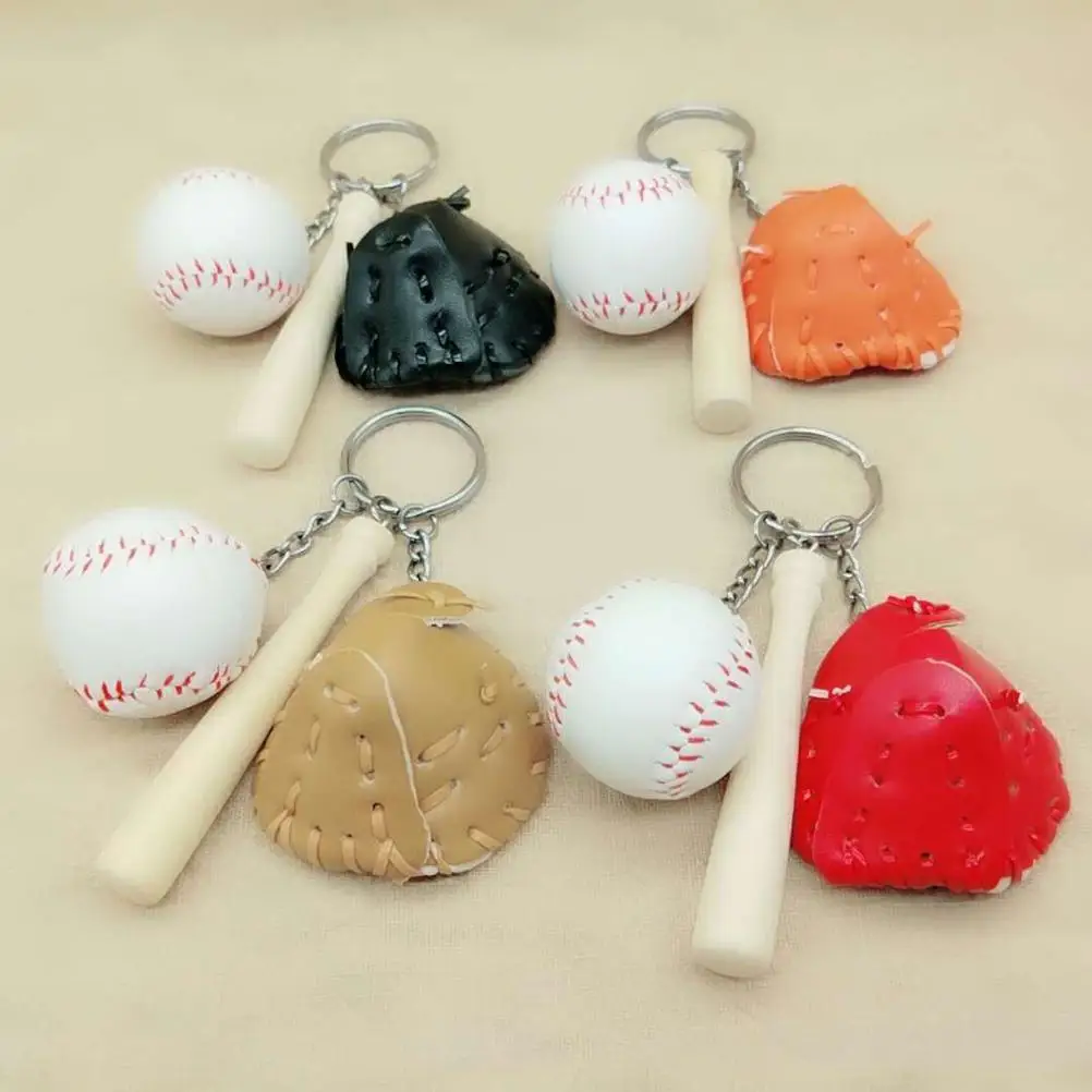 Baseball Keychain Keyring Baseball Keyring Sports Key Durable Metal Fashionable Cool Unique Practical Gift