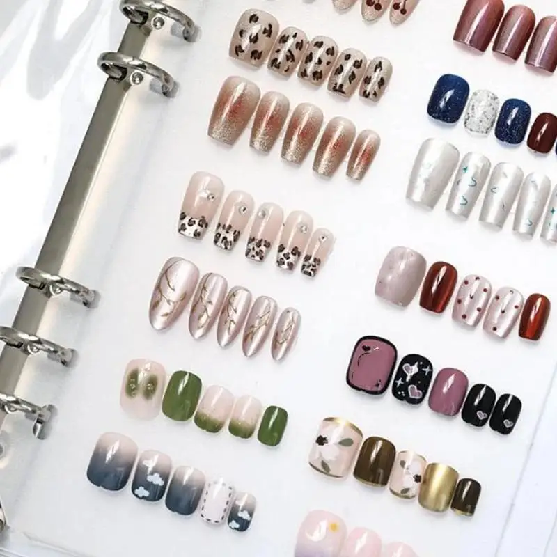 1/3Pcs Set Nail Art Storage Exhibition Album DIY Simple Nail Art Storage Tool Nail Display Organizers For Nail Art Tools