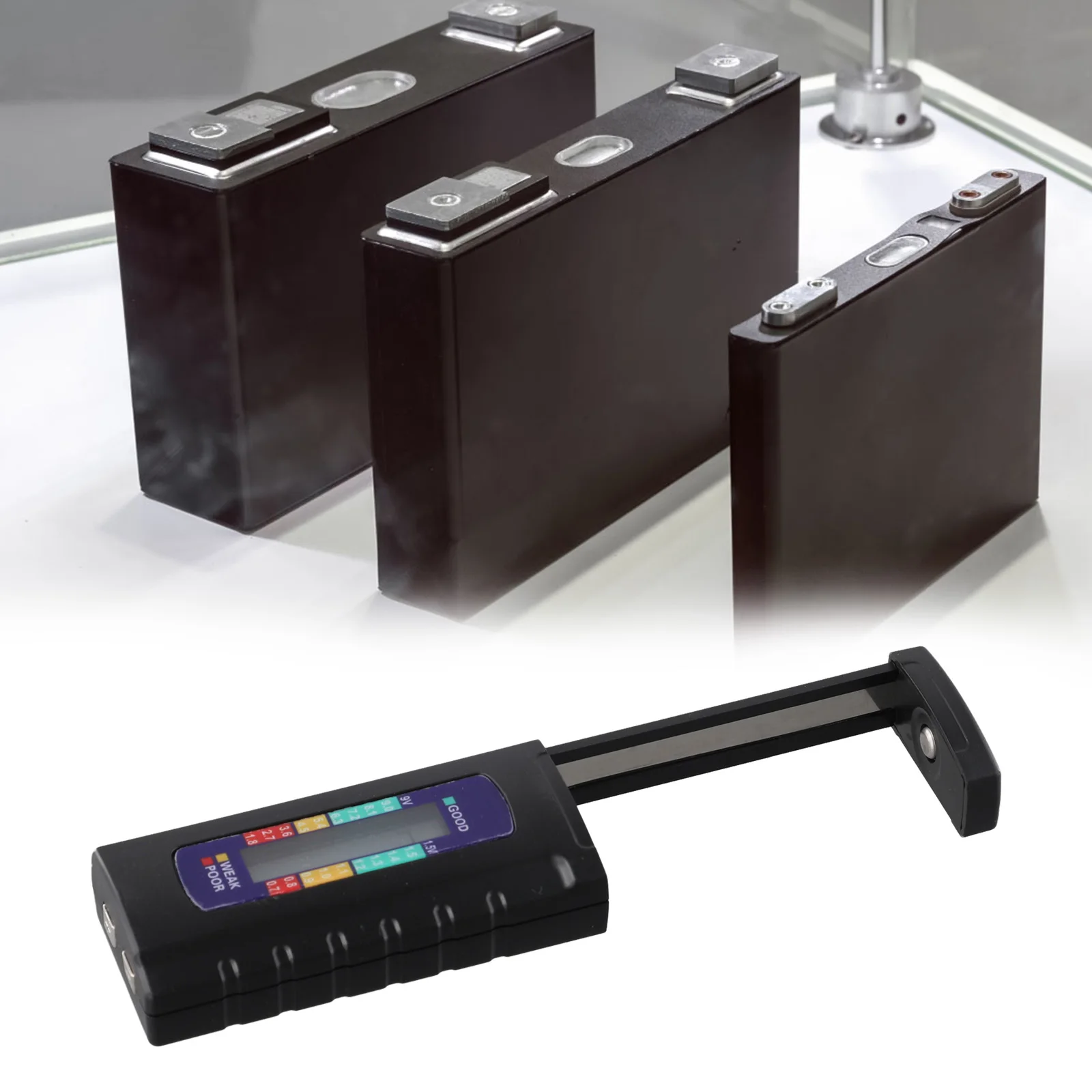 LCD Digital Indicator Battery Tester For Measuring Levels Of Different Sizes Including AA AAA And Button Cells