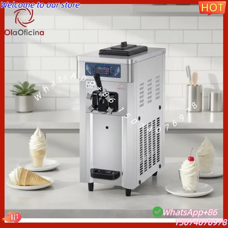 2026 Si16TS Wholesale Price Professional Single Head Desktop Automatic Ice Cream Machine Soft Ice Cream Maker for Commercial