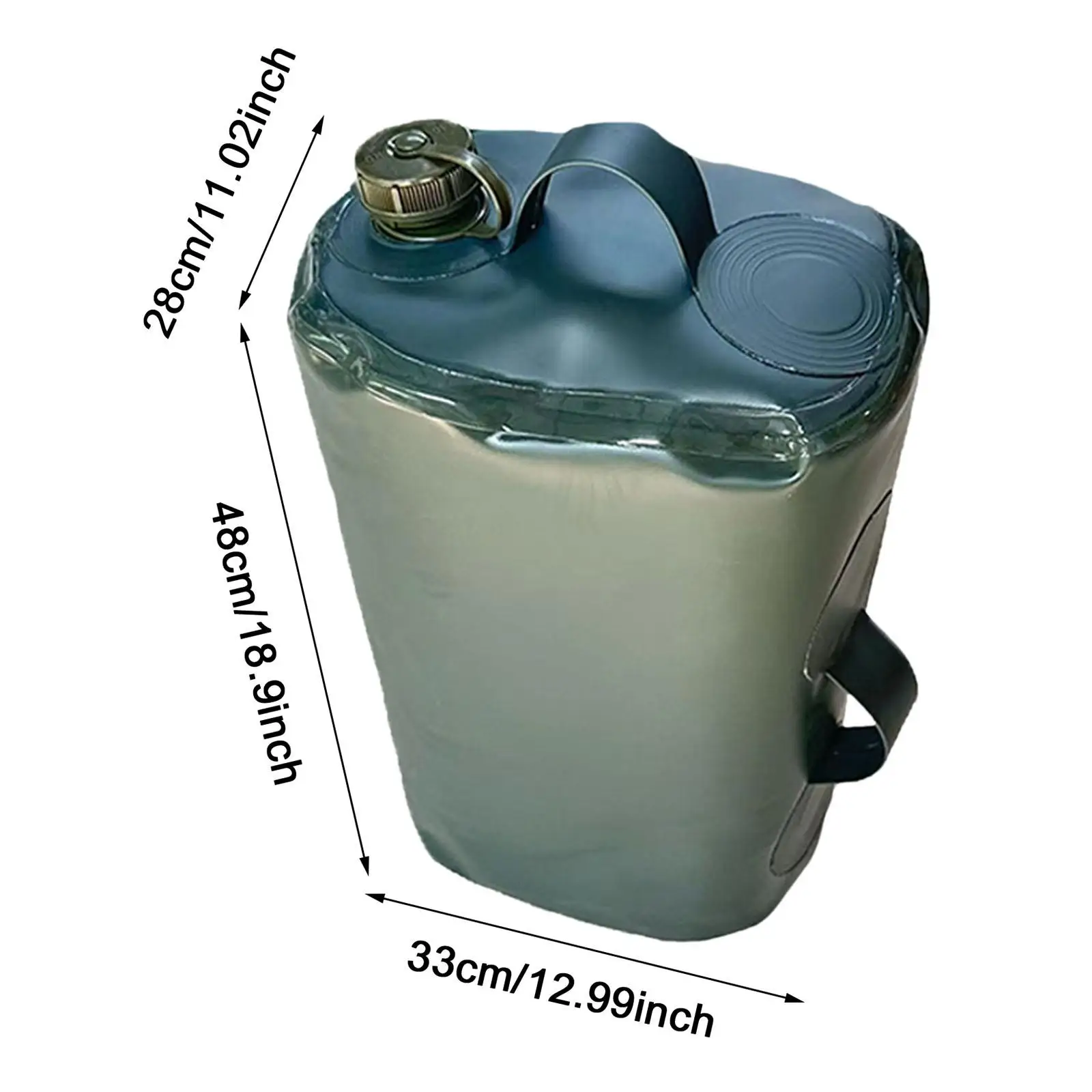 Zachte oliezak Blaasvervanging Draagbare verdikte bus Emmer Opvouwbare TPU-opbergblikken Draaidop Waterkan Benzinetank