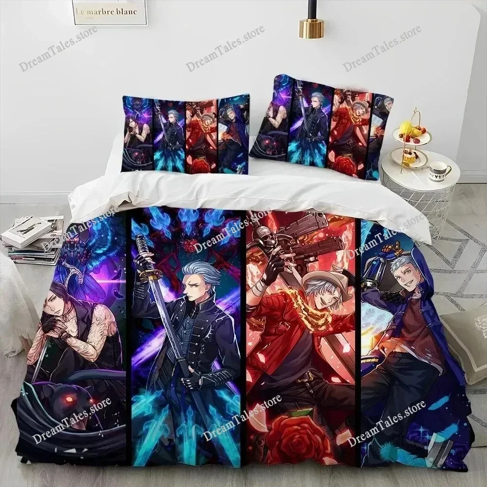 

New Devil May Cry DMC Bedding Set Single Twin Full Queen King Size Bed Set Adult Kid Bedroom Duvet Cover Sets 3D Print Game963