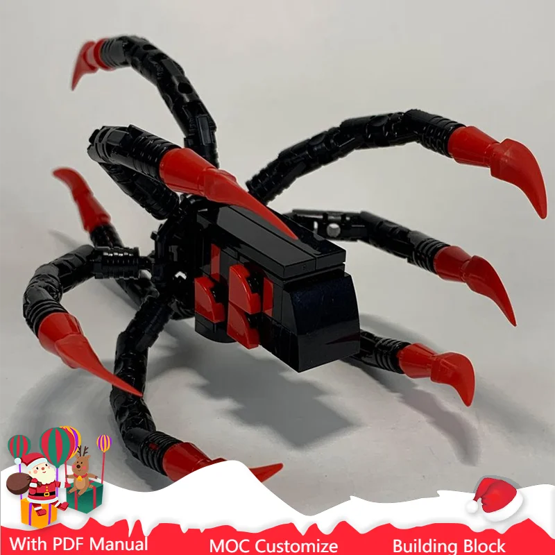 

97 PCS Hot Selling MOC Spider Creature Model Modular DIY Set Building Blocks Kids Assembly Display Toys Festival Surprise Gift