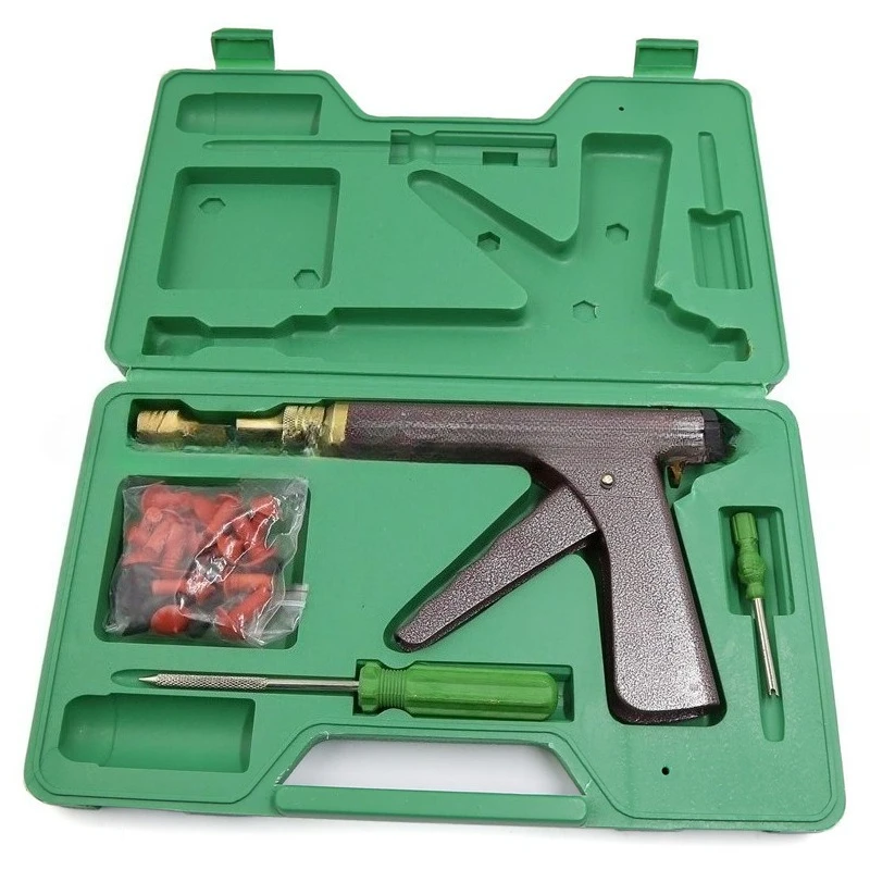 

Вакуумный инструмент для ремонта шин, пистолет для ремонта шин, вакуумный пистолет с резиновой пулей, профессиональный комплект для ремонта шин