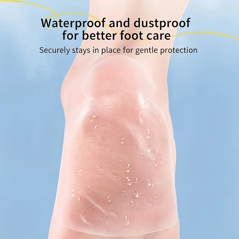10Pcs Invisible Moisturizing Heel Patches Soft Breathable Anti-wear Pads No Glue for Dry Cracked Heels Foot Care Repair