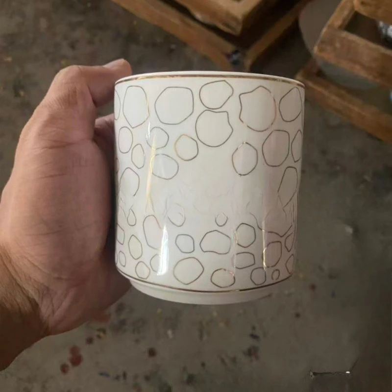 Light luxury ceramic bathroom five-piece set, high-value bottle, hand sanitizer bottle, tooth brushing cup, water cup