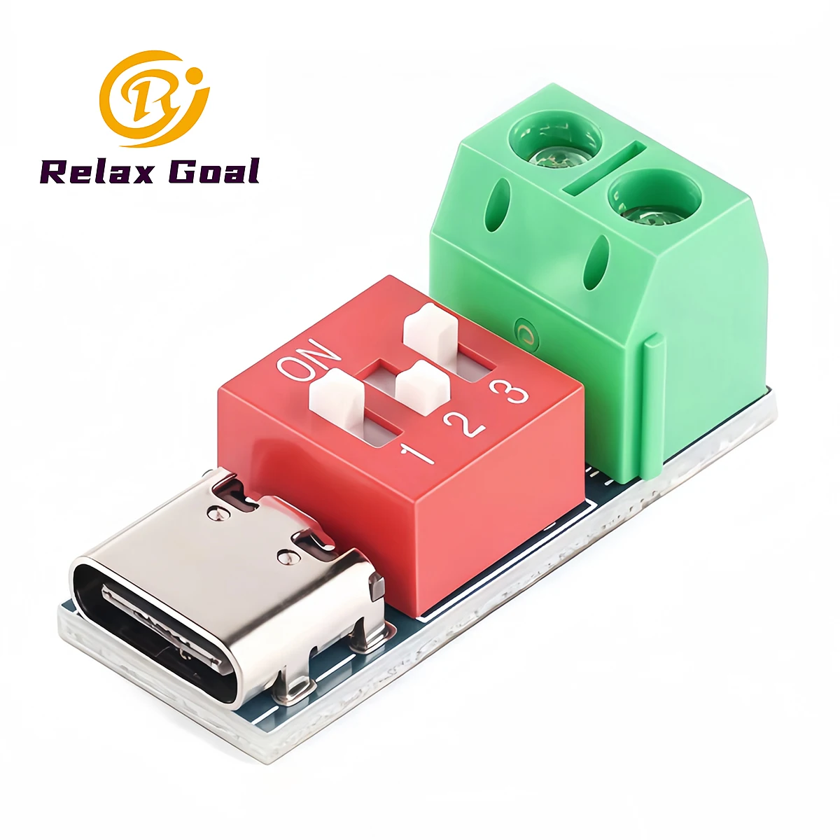 1-5PCS Type-C PD QC Trigger 5V-20V Dial Code Adjustment DC Voltage Power Module Adjustment Voltage Fast Charging Decoy Module