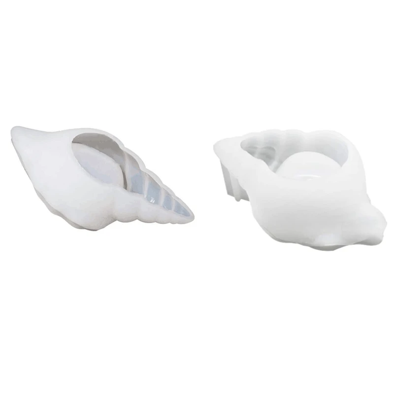 Resin DIY Epoxy Mirror Three-Dimensional Conch Shell Tray Storage Box Mold Silicone Mold image 2