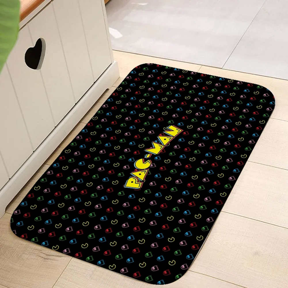 Pac-Man Door Floor Mat Room Room Decorating Items Kitchen Carpet for Home Entrance Carpet in the Bedroom Rug Carpets Custom Foot