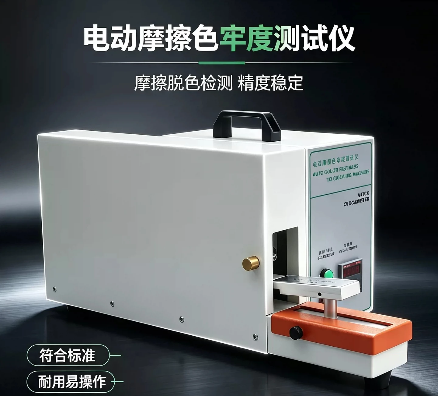 Electric friction decolorization tester, electric friction color fastness tester, stain detection instrument