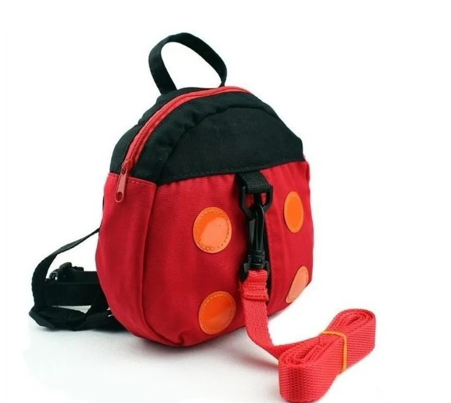 1Pc Child Kid Backpack Toddler Belt Ladybug Baby Kid Toddler Keeper Walking Safety Harness Anti-Lost Backpack Leash Strap Bag