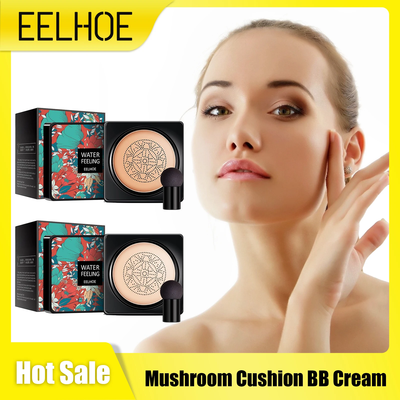 

Mushroom Head Air Cushion BB Cream Brighten Face Waterproof Oil Control Sweatproof Moisturizing Magic Foundation Makeup Products