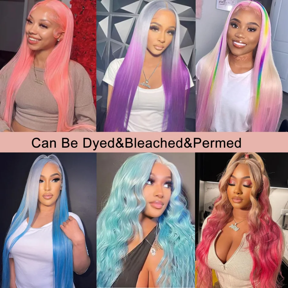 Straight Human Hair Wigs 613 Hd Lace Frontal Wig 13X6 Blonde 13X4 Lace Front Wigs 250 Density 40 Inch Brazilian For Black Women view 4