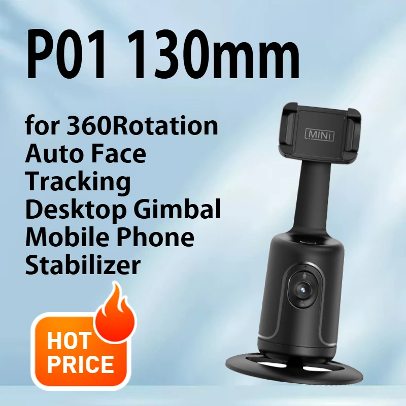 

Mobile gimbal follow-up camera with automatic rotation, selfie stick, face tracking, shooting tripod stand