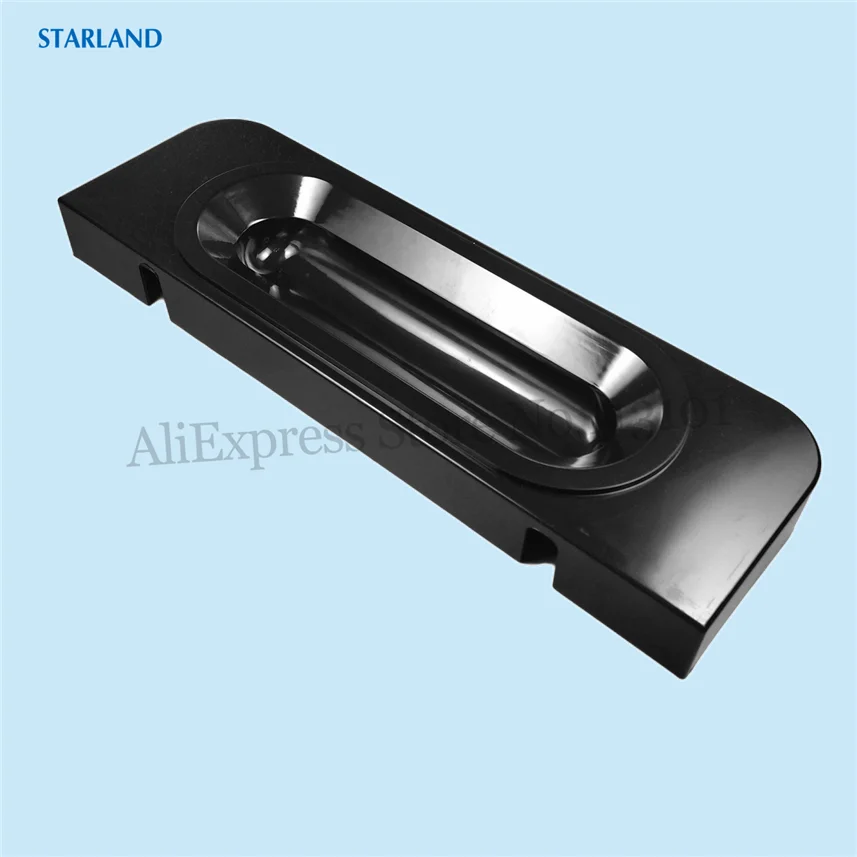 1 البلاستيك حوض غمس المياه الأمامية يقطر حوض أسود جديد قطع غيار آيس كريم ناعم القوام آلات استبدال تركيب الملحقات