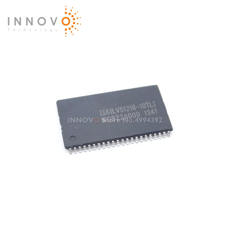 INNOVO 2pcs/lot IS61LV51216-10TLI IS61LV51216-10 IS61LV51216 TSOP-44 Free shipping New original