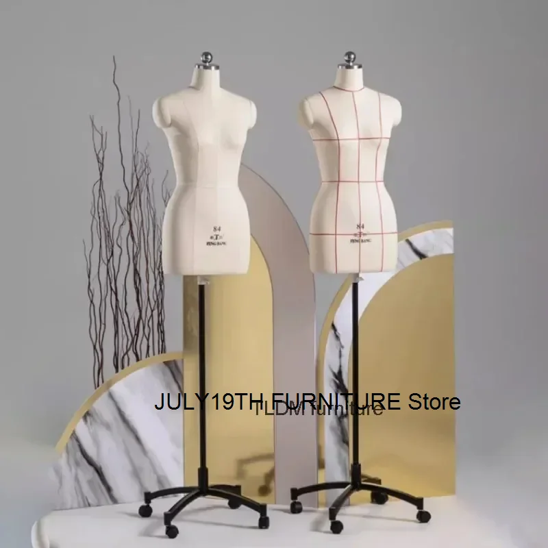 

Sewing Female Tailor Mannequin Body for Clothes Design and Bust Dress Form Stand Metal Base Model Mannequin Display Stand AA