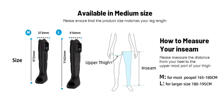 무선 3200mAh 배터리 공기압 마사지기 스포츠 회복 개별 제어 에어백 부츠 발 다리 마사지기 에어랩