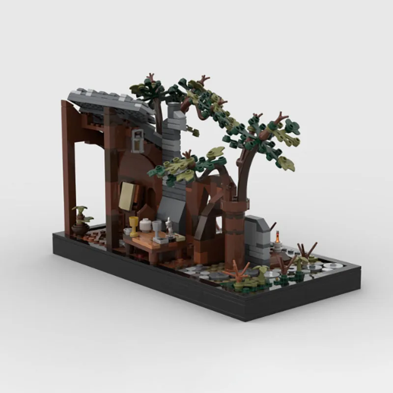 Bloc de construction Moc de jeu célèbre, modèle de scène, salle d'alchimie de sorcière, bloc de construction modulaire, jouet cadeau pour enfants, ensemble de bricolage à assembler