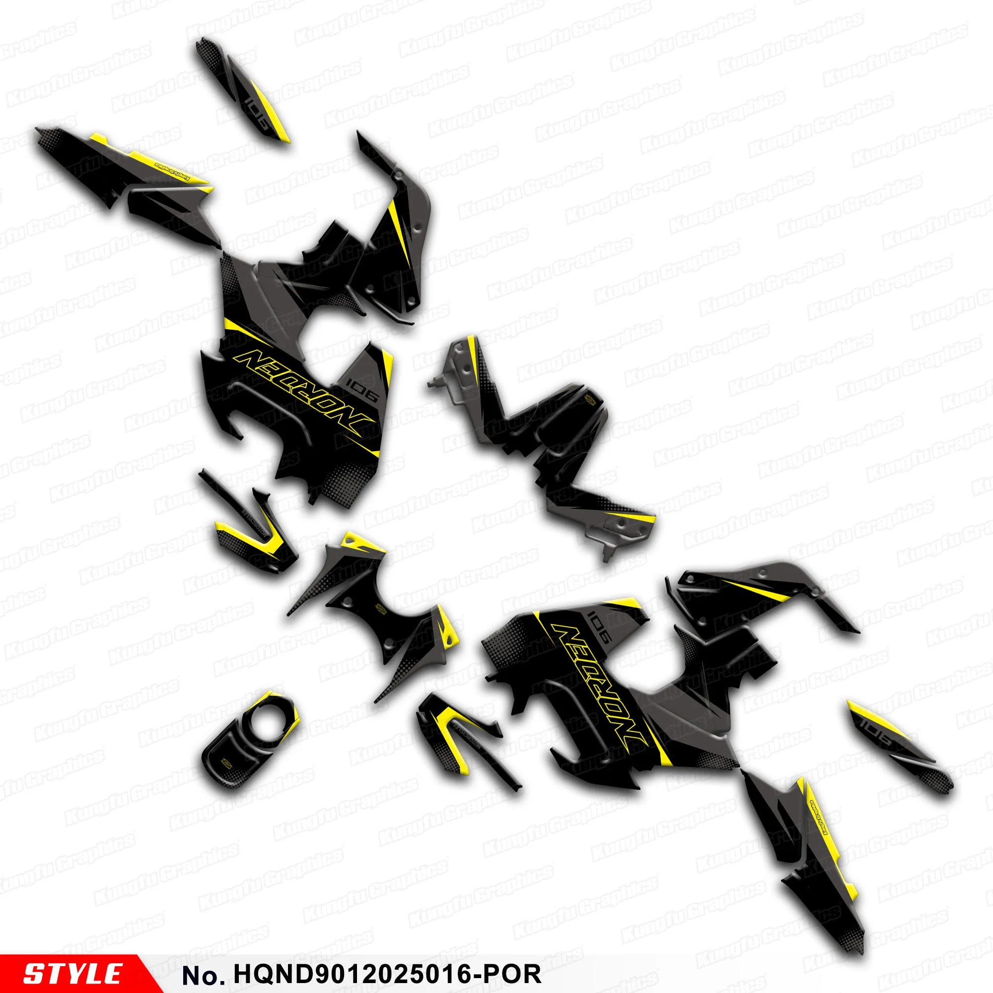 JY RACING Graphics Decal Kit for HUSQVARNA NORDEN 901 NORDEN901 2020 2021 2022 2023 2024 2025 2026 Sticker Sheet Refurbish