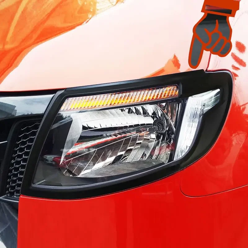غطاء المصباح الذيل غطاء خفيف يحيط الزخارف أضواء خلفية غطاء لفورد رينجر 2012 2013 2014 T6 Wildtrak XLT XLS XL Sport #3