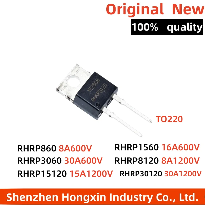 10 pieces of fast recovery diodes RHRP860 1560 15120 3060 30120 8120 TO220