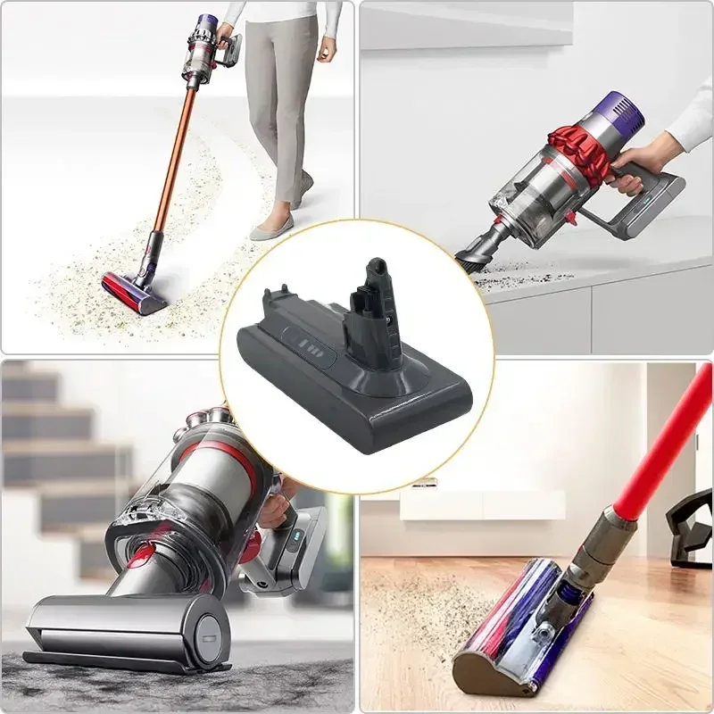 Untuk Baterai Dyson V10 25.2V 6000mAh-8000mAh BARU untuk V10 Animal Absolute Fluffy Cordless Vacuum Cleaner.