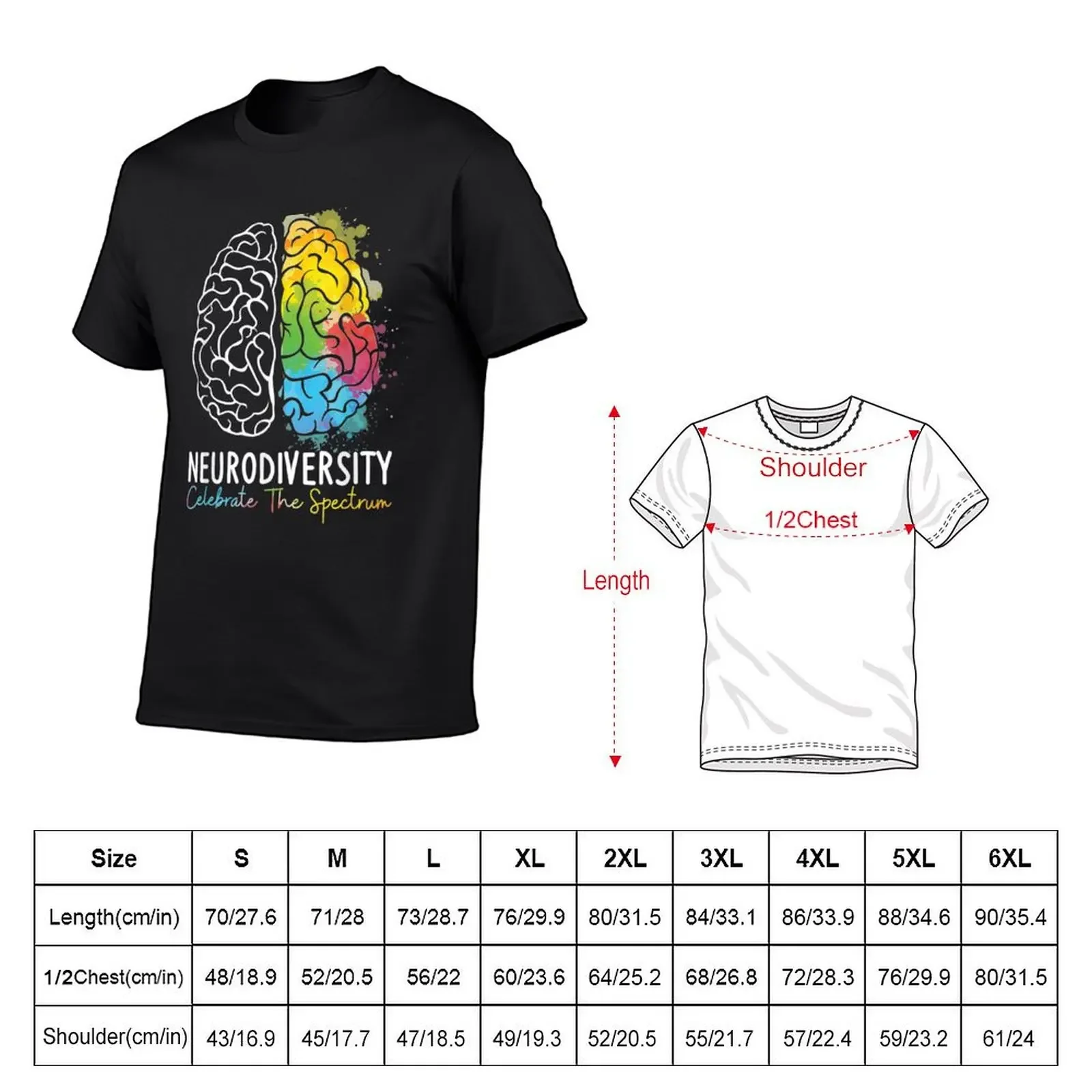 Celebrate Neurodiversity, Neurodiversity celebrate the spectrum Rainbow Women Men Girl T-Shirt