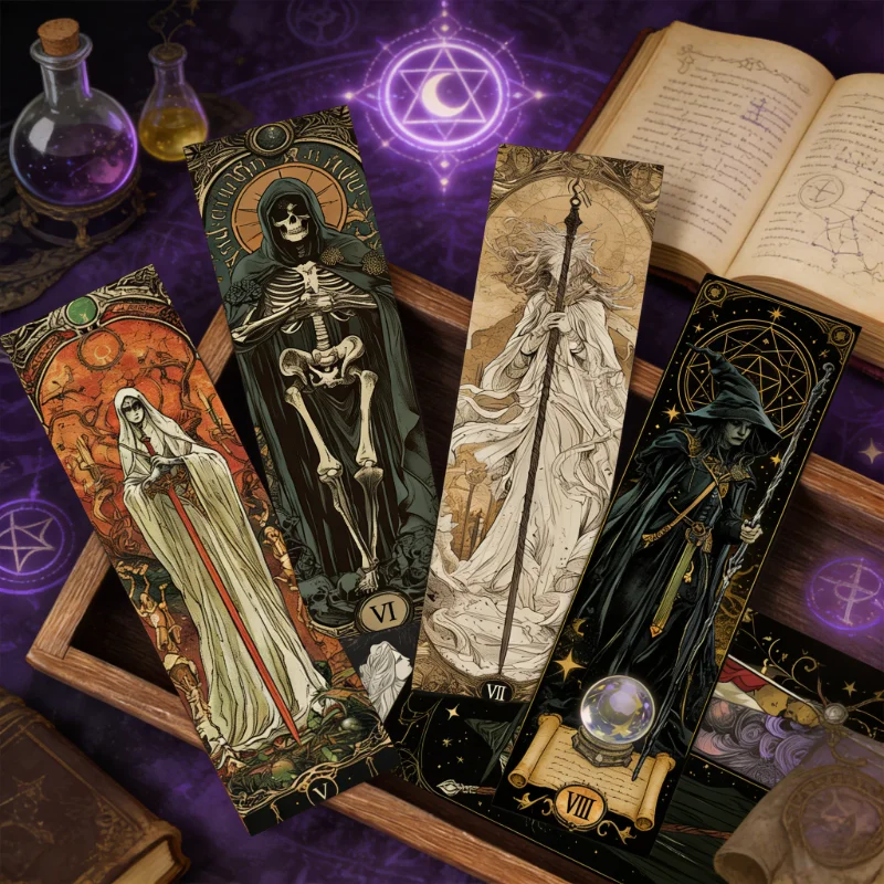 30PCS Kreative Gothic stil Dark Wizard Lesezeichen Hohe Schönheit Karten Kreative Lesen Bücher Tags Kommentierte DIY Lesezeichen