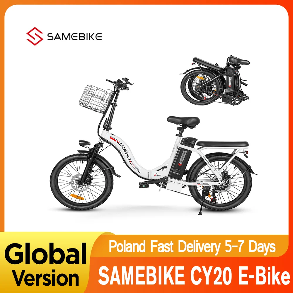 Samebike CY20 pliant vélo électrique 20 pouces vélo électrique 350W 36V 12Ah MTB vélo de montagne en plein air Ebike gras pour l