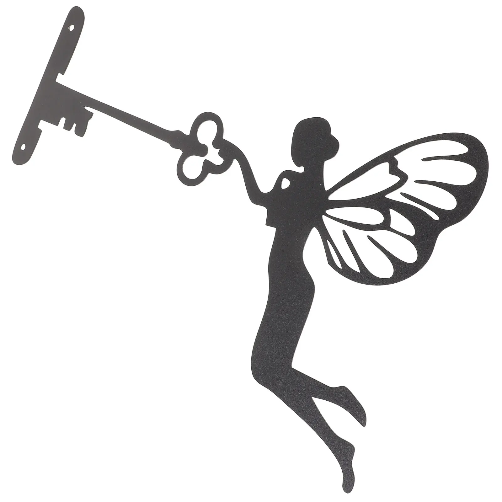 

Metal Fairy Holding Key Statue for Tree Decor Durable Garden Art Sculpture Compact Lightweight Easy Storage Gift